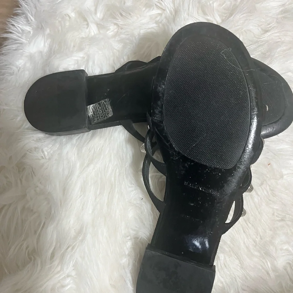 Balenciaga Black and Silver Studded Sandals - Picture 6 of 8